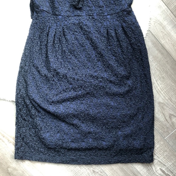 Free People Navy Black Lace Dress Stretchy M - Picture 3 of 8